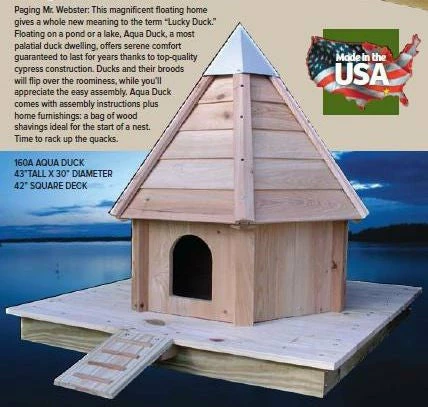 Heartwood Aqua Duck - Floating Duck House 4 Heartwood Aqua Duck - Floating Duck House
