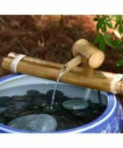 Bamboo Accents Traditional Bamboo Fountain Kit BirdBath Fountains, Misters & Wigglers