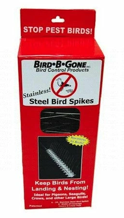Bird B Gone, Inc. Pest Deterrents Bird-B-Gone Stainless Steel Bird Spikes 3 Bird B Gone, Inc. Pest Deterrents Bird-B-Gone Stainless Steel Bird Spikes