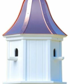 The Birdhouse Chick Copper Roof Birdhouses Copper Roof Birdhouse 28x12- 3 Perches