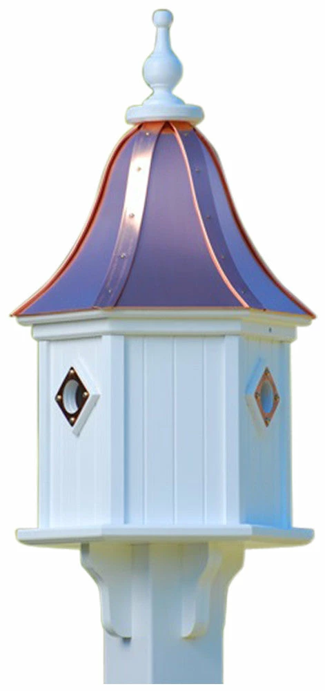 The Birdhouse Chick Copper Roof Birdhouse 28x12- 3 Portals 5 The Birdhouse Chick Copper Roof Birdhouse 28x12- 3 Portals