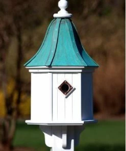 The Birdhouse Chick Copper Roof Birdhouse 28x12- 3 Portals