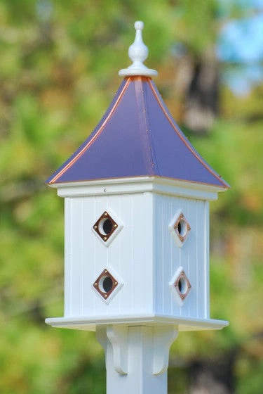 The Birdhouse Chick Copper Roof Birdhouse 28x12- 8 Portals 4 The Birdhouse Chick Copper Roof Birdhouse 28x12- 8 Portals