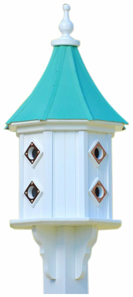 The Birdhouse Chick Copper Roof Birdhouses Copper Roof Dovecote Birdhouse 36x14 Slope - 8 Portals 6 The Birdhouse Chick Copper Roof Birdhouses Copper Roof Dovecote Birdhouse 36x14 Slope - 8 Portals