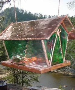 Black Hills Glass Works Copper & Stained Glass Bird Feeder Unique Bird Feeders 13 Black Hills Glass Works Copper & Stained Glass Bird Feeder Unique Bird Feeders