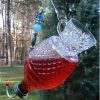 Borderline Hummingbird Feeders Cut Glass Tea Cup Hummingbird Feeder