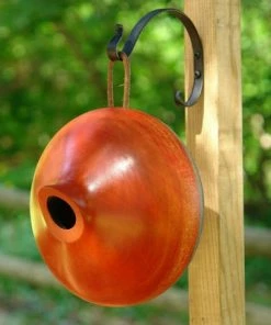Byer Of Maine Unique Birdhouses Ellipse Wooden Birdhouse- 3 Colors