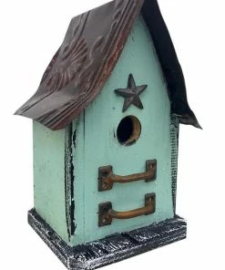 The Birdhouse Chick Barn Wood & Tin Rustic Birdhouses Church Birdhouses, Vintage-Rustic
