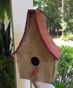 The Birdhouse Chick Boho Chalet Hanging Birdhouse- 4 Colors