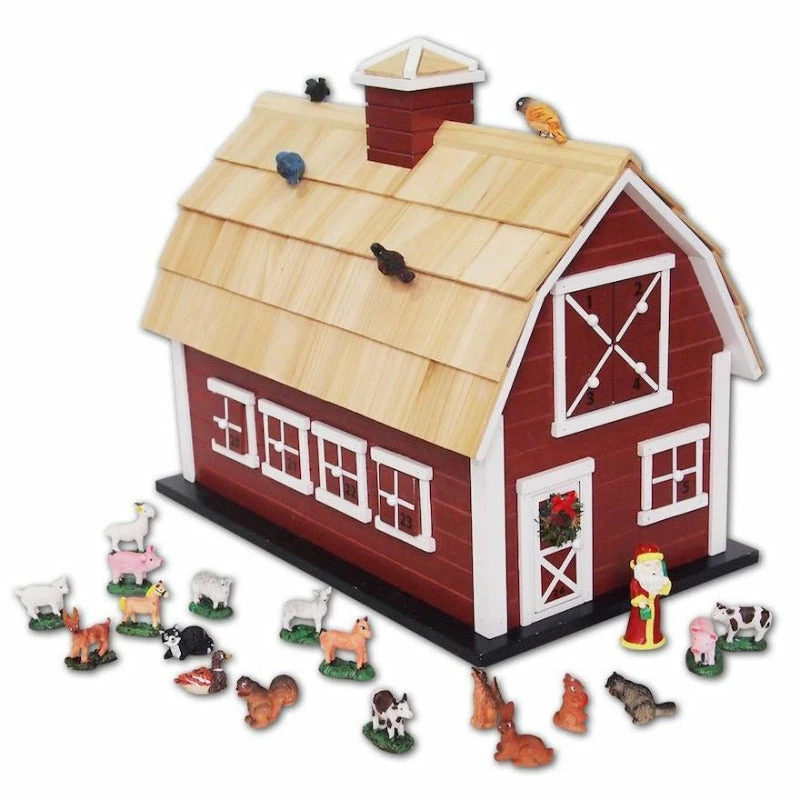 Home Bazaar Home & Garden Accents Christmas Barn Advent Calendar 3 Home Bazaar Home & Garden Accents Christmas Barn Advent Calendar