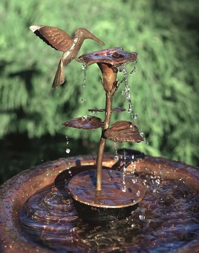 Ancient Graffiti Copper Hummingbird Birdbath Fountain/Dripper BirdBath Fountains, Misters & Wigglers 3 Ancient Graffiti Copper Hummingbird Birdbath Fountain/Dripper BirdBath Fountains, Misters & Wigglers