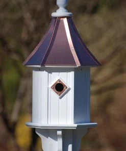 The Birdhouse Chick Copper Roof Birdhouse 28x10 Copper Roof Birdhouses