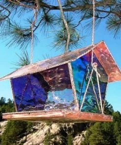 Black Hills Glass Works Copper & Stained Glass Bird Feeder Unique Bird Feeders 17 Black Hills Glass Works Copper & Stained Glass Bird Feeder Unique Bird Feeders