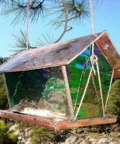 Black Hills Glass Works Copper & Stained Glass Bird Feeder Unique Bird Feeders 18 Black Hills Glass Works Copper & Stained Glass Bird Feeder Unique Bird Feeders