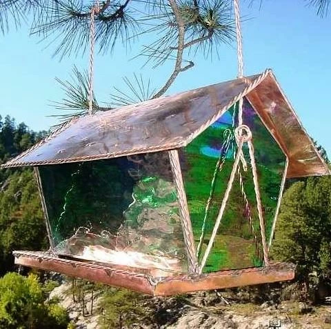 Black Hills Glass Works Copper & Stained Glass Bird Feeder Unique Bird Feeders 10 Black Hills Glass Works Copper & Stained Glass Bird Feeder Unique Bird Feeders