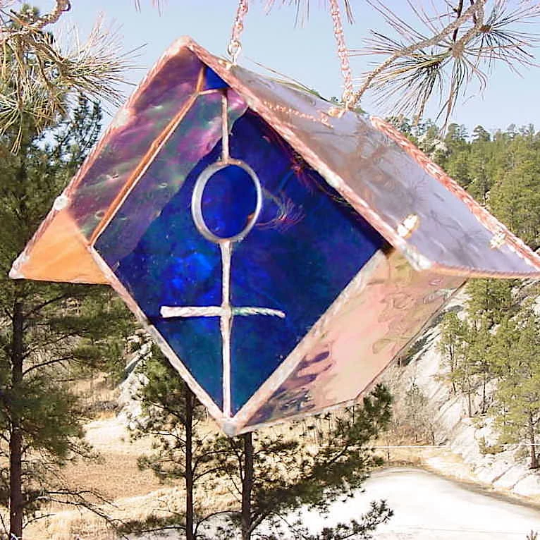 Black Hills Glass Works Unique Birdhouses Copper-Stained Glass Birdhouse 5 Black Hills Glass Works Unique Birdhouses Copper-Stained Glass Birdhouse