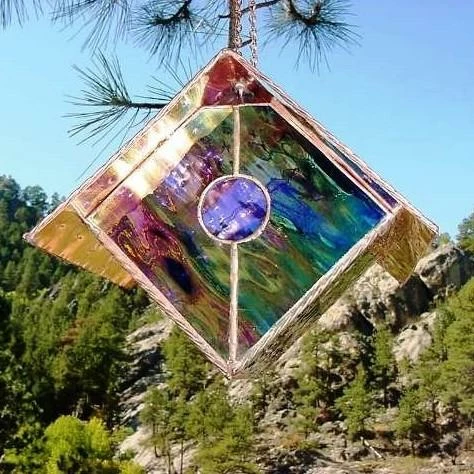 Black Hills Glass Works Unique Birdhouses Copper-Stained Glass Birdhouse 9 Black Hills Glass Works Unique Birdhouses Copper-Stained Glass Birdhouse