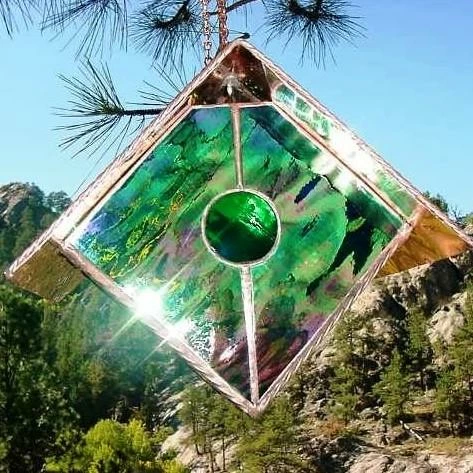 Black Hills Glass Works Unique Birdhouses Copper-Stained Glass Birdhouse 10 Black Hills Glass Works Unique Birdhouses Copper-Stained Glass Birdhouse