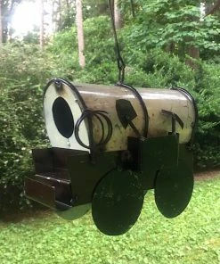 Scotts Unique Birdhouses Covered Wagon Birdhouse