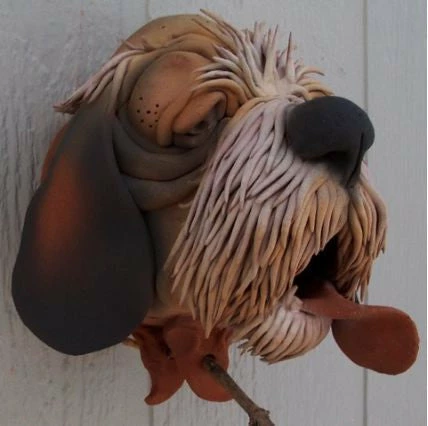 Doug Fey Dog & Cat Ceramic Birdhouse St. Bernard Ceramic Birdhouse 3 Doug Fey Dog & Cat Ceramic Birdhouse St. Bernard Ceramic Birdhouse