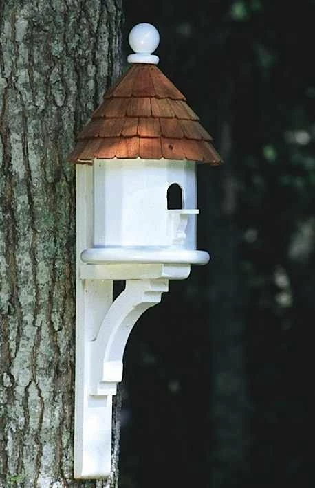 Lazy Hill Flush Mount Architectural Birdhouse In Vinyl/PVC 3 Lazy Hill Flush Mount Architectural Birdhouse In Vinyl/PVC