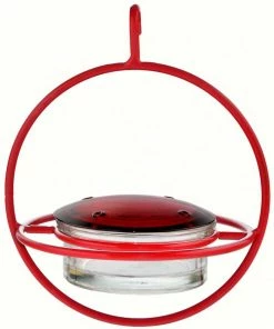 Couronne Red Orb With Perch Hummingbird Feeder 11 Couronne Red Orb With Perch Hummingbird Feeder