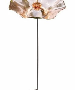 ACHLA Copper Hummingbird Bird Bath-Iron Stake Staked & Pedestal Bird Baths