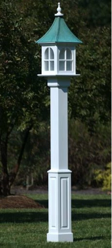 The Birdhouse Chick Poles & Mounting Flanges Vinyl Lamp Post- Fluted Or Raised Panel 4 The Birdhouse Chick Poles & Mounting Flanges Vinyl Lamp Post- Fluted Or Raised Panel