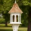 The Birdhouse Chick Vinyl Bird Feeders Large Gazebo Bird Feeder-Vinyl With Cypress Roof 14x36 1 The Birdhouse Chick Vinyl Bird Feeders Large Gazebo Bird Feeder-Vinyl With Cypress Roof 14x36