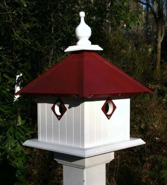 A Wing And A Prayer Merlot 2-Nest Birdhouse In Vinyl/PVC Vinyl Birdhouses 3 A Wing And A Prayer Merlot 2-Nest Birdhouse In Vinyl/PVC Vinyl Birdhouses