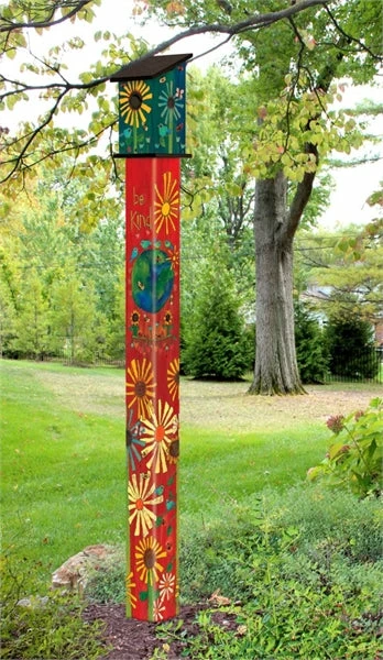 Studio M Birdhouse Art Poles 6 Ft. Post Unique Birdhouses 4 Studio M Birdhouse Art Poles 6 Ft. Post Unique Birdhouses