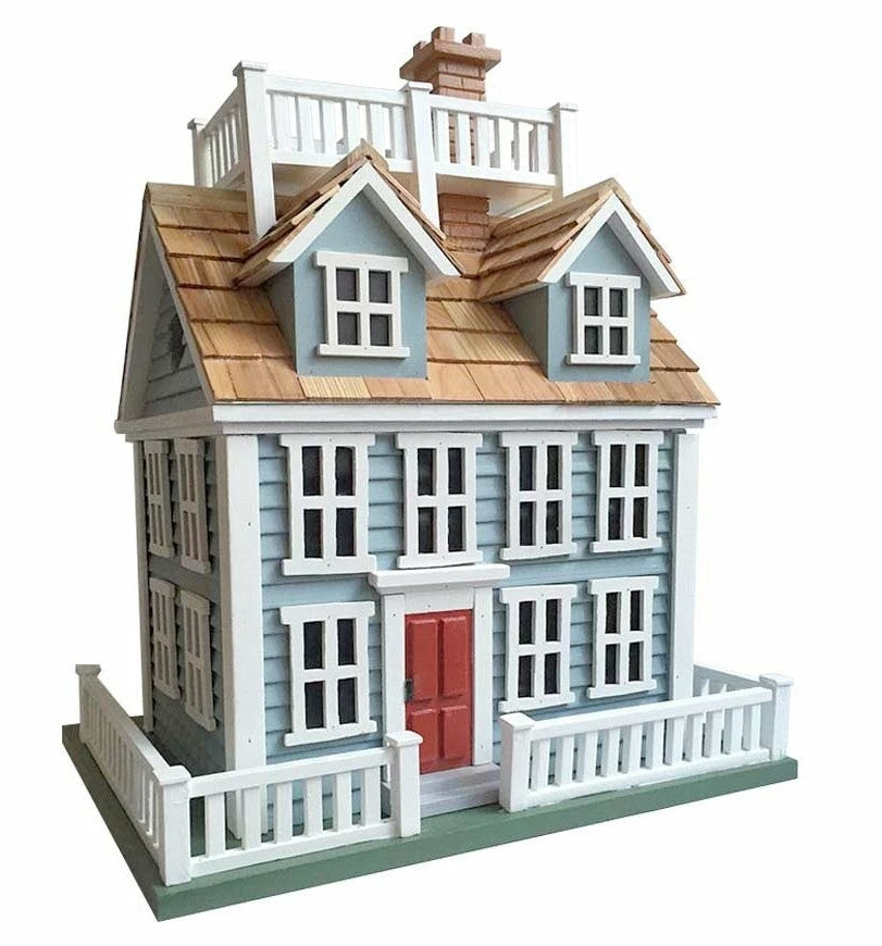 Home Bazaar Nantucket Birdhouse- Two Nest Unique Birdhouses 3 Home Bazaar Nantucket Birdhouse- Two Nest Unique Birdhouses