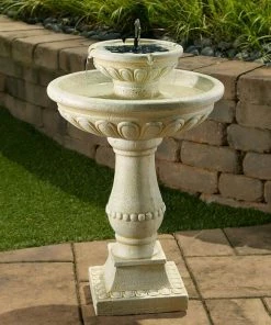 Smart Solar Staked & Pedestal Bird Baths Palermo On-Demand Solar Bird Bath