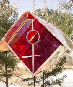 Black Hills Glass Works Unique Birdhouses Copper-Stained Glass Birdhouse