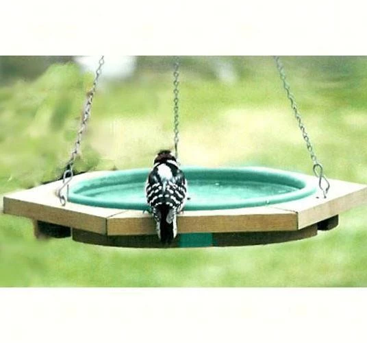 Looker Classic Hanging Wood Bird Bath 3 Looker Classic Hanging Wood Bird Bath