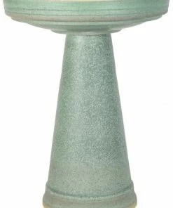 Burley Clay Staked & Pedestal Bird Baths Simple Elegance Pedestal Bird Bath- 5 Colors 13 Burley Clay Staked & Pedestal Bird Baths Simple Elegance Pedestal Bird Bath- 5 Colors