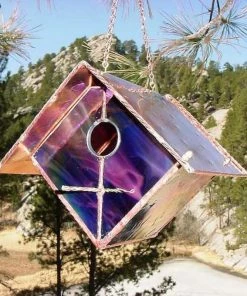 Black Hills Glass Works Copper & Stained Glass Bird Feeder Unique Bird Feeders 19 Black Hills Glass Works Copper & Stained Glass Bird Feeder Unique Bird Feeders