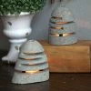 Garden Age Supply Stone Shade Candle Holder Set/2 Home & Garden Accents 1 Garden Age Supply Stone Shade Candle Holder Set/2 Home & Garden Accents