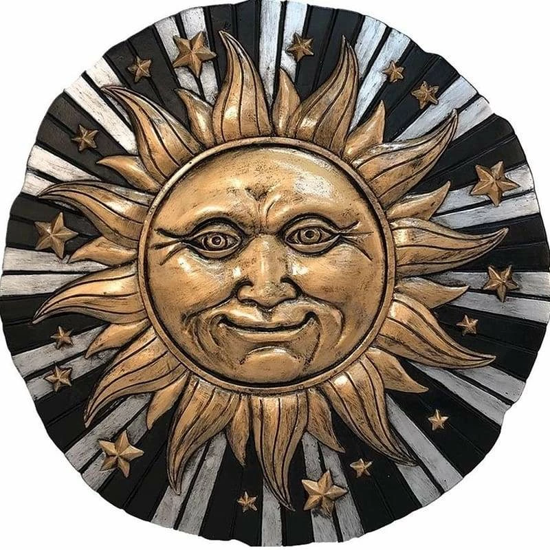 Spoontiques Plaques, Stepping Stones & Wall Decor Sun And Stars Celestial Stepping Stone/Plaque 3 Spoontiques Plaques, Stepping Stones & Wall Decor Sun And Stars Celestial Stepping Stone/Plaque