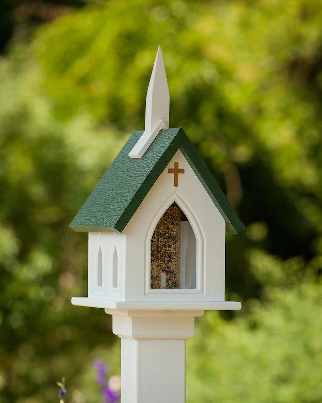 The Birdhouse Chick Church Bird Feeder Vinyl/PVC 5 The Birdhouse Chick Church Bird Feeder Vinyl/PVC