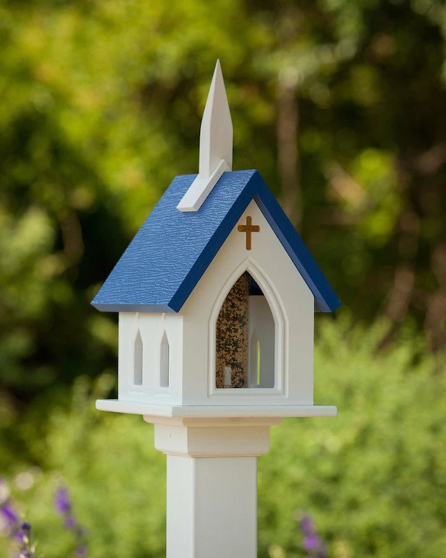 The Birdhouse Chick Church Bird Feeder Vinyl/PVC 4 The Birdhouse Chick Church Bird Feeder Vinyl/PVC