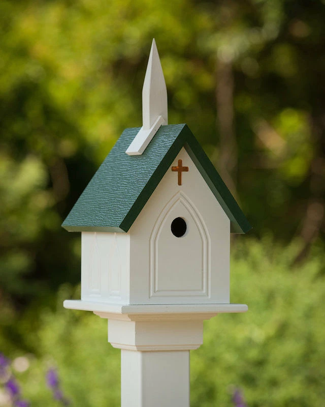 The Birdhouse Chick Unique Birdhouses Church Birdhouse Vinyl/PVC 5 The Birdhouse Chick Unique Birdhouses Church Birdhouse Vinyl/PVC