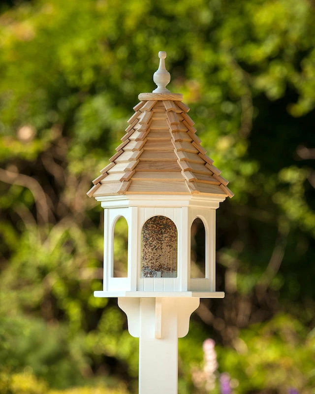 The Birdhouse Chick Vinyl Bird Feeders Gazebo Bird Feeder-Vinyl With Cypress Roof 12x28 3 The Birdhouse Chick Vinyl Bird Feeders Gazebo Bird Feeder-Vinyl With Cypress Roof 12x28