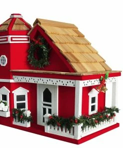 Home Bazaar Yuletide Cottage Birdhouse Unique Birdhouses
