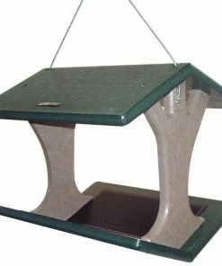 Birds Choice Recycled Hanging Fly-Thru Feeder Recycled Birdhouses