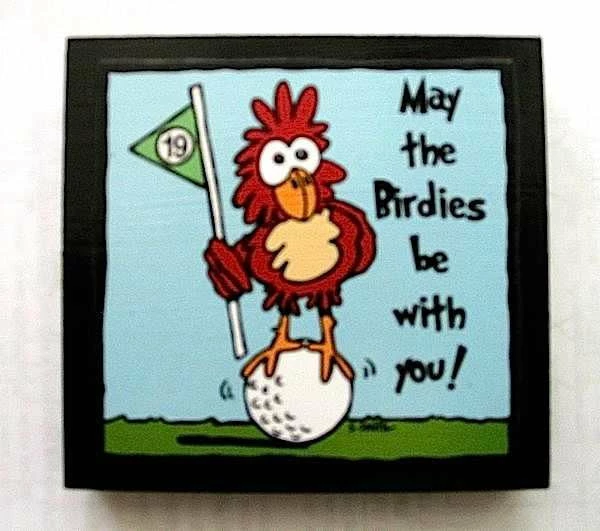 The Birdhouse Chick Birdies Golf Plaque 3 The Birdhouse Chick Birdies Golf Plaque