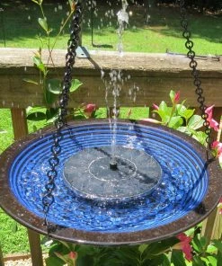 The Birdhouse Chick Hanging Bird Baths Solar Hanging Bird Bath