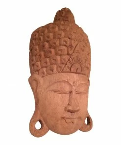 The Birdhouse Chick Wooden Buddha Face Wall Decor Plaques, Stepping Stones & Wall Decor