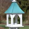 The Birdhouse Chick Copper Roof Square Bird Feeder - 28x10