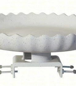 Farm Innovators Heated Deck Mount Bird Bath- Hidden Outlet Deck & Ground Bird Baths